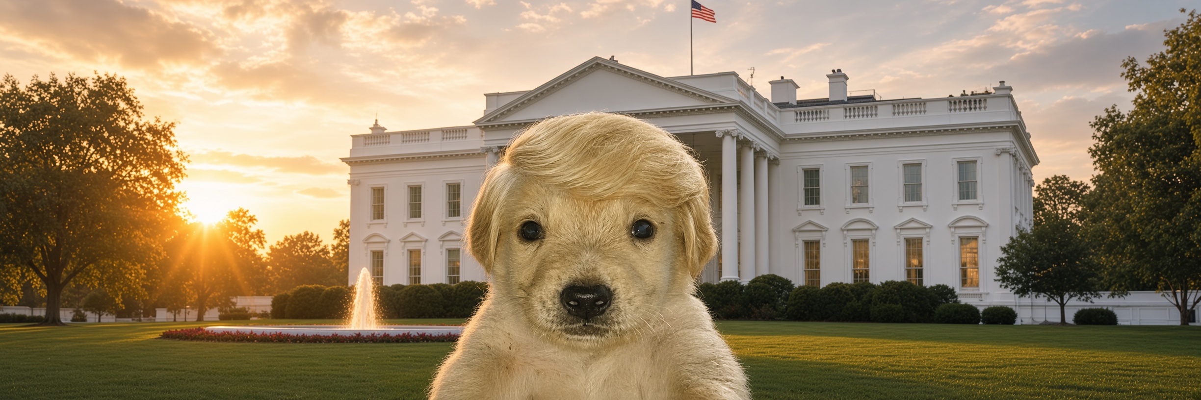 Jotchua Trump on the White House lawn